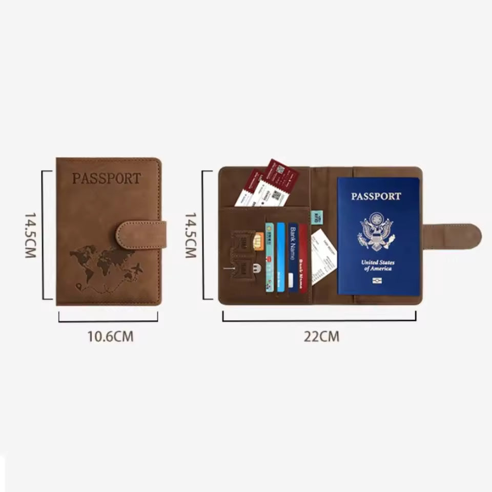 MediGuard TravelDoc™ - נרתיק דרכון עם הגנת RFID