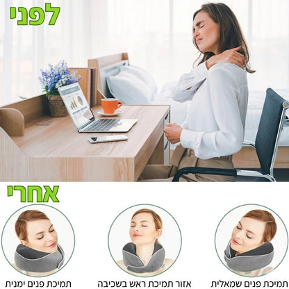 MediGuard Cloud-Travel™ - כרית נסיעות ארגונומית בטכנולוגיית